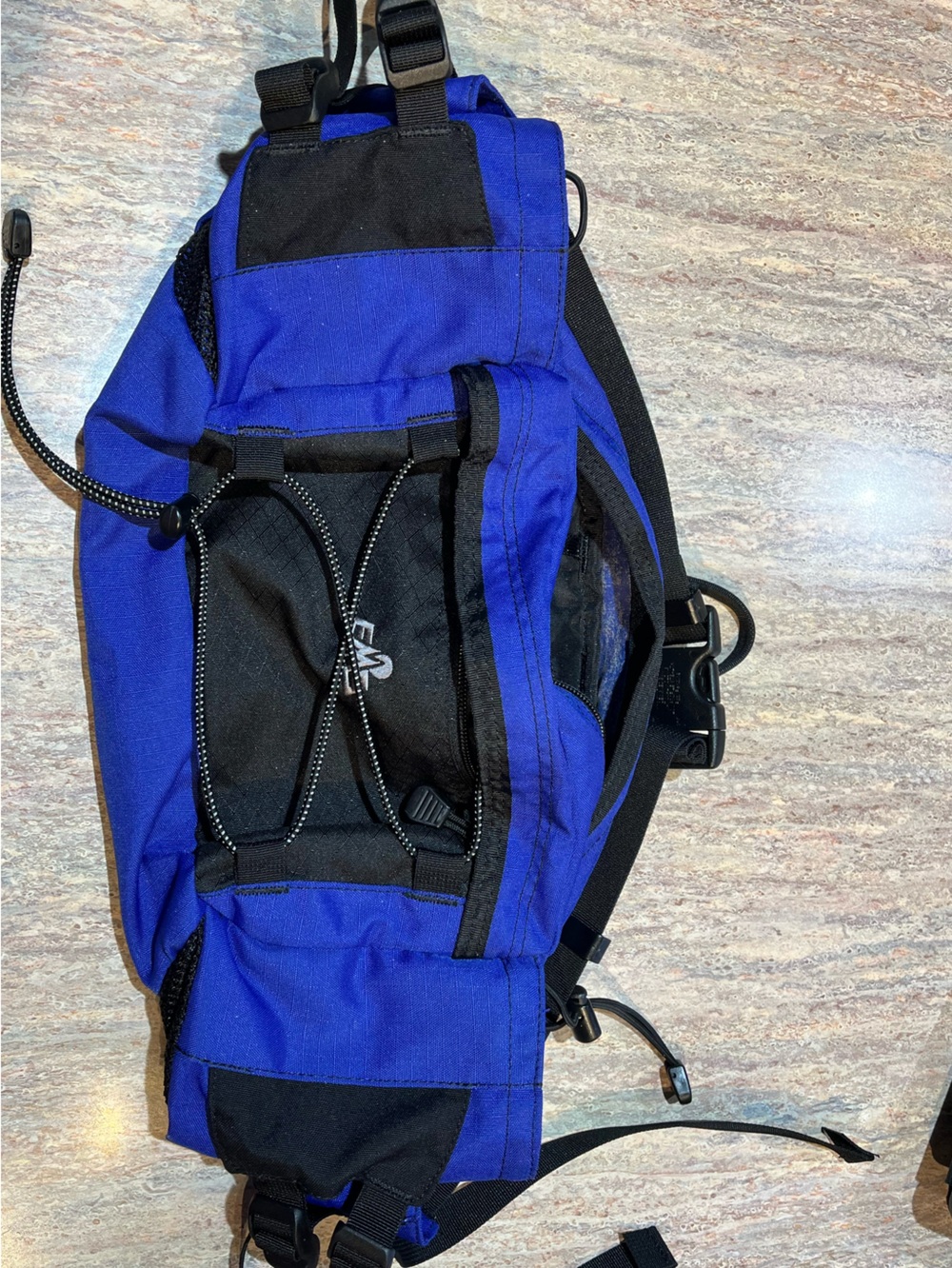 Eastern Mountain Sports Blue and Black Men’s Waist pack Bag